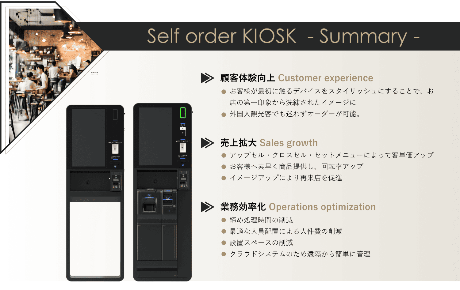セルフオーダーKIOSK