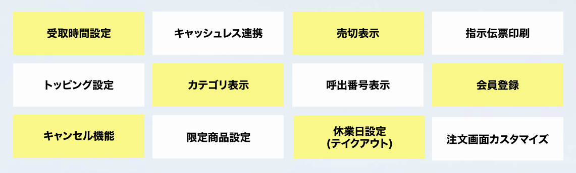 CASHIER基本機能
