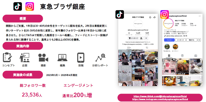 東急プラザ銀座の事例