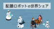 配膳ロボットの世界シェア