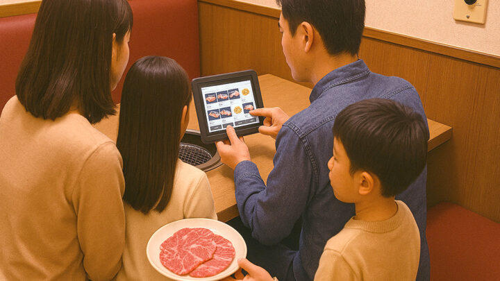 焼き肉店のタブレットオーダー・テーブルオーダー