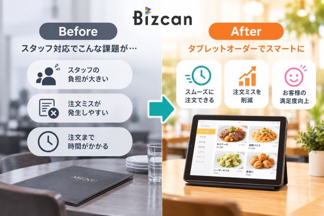 タブレットオーダー導入のBeforeAfter
