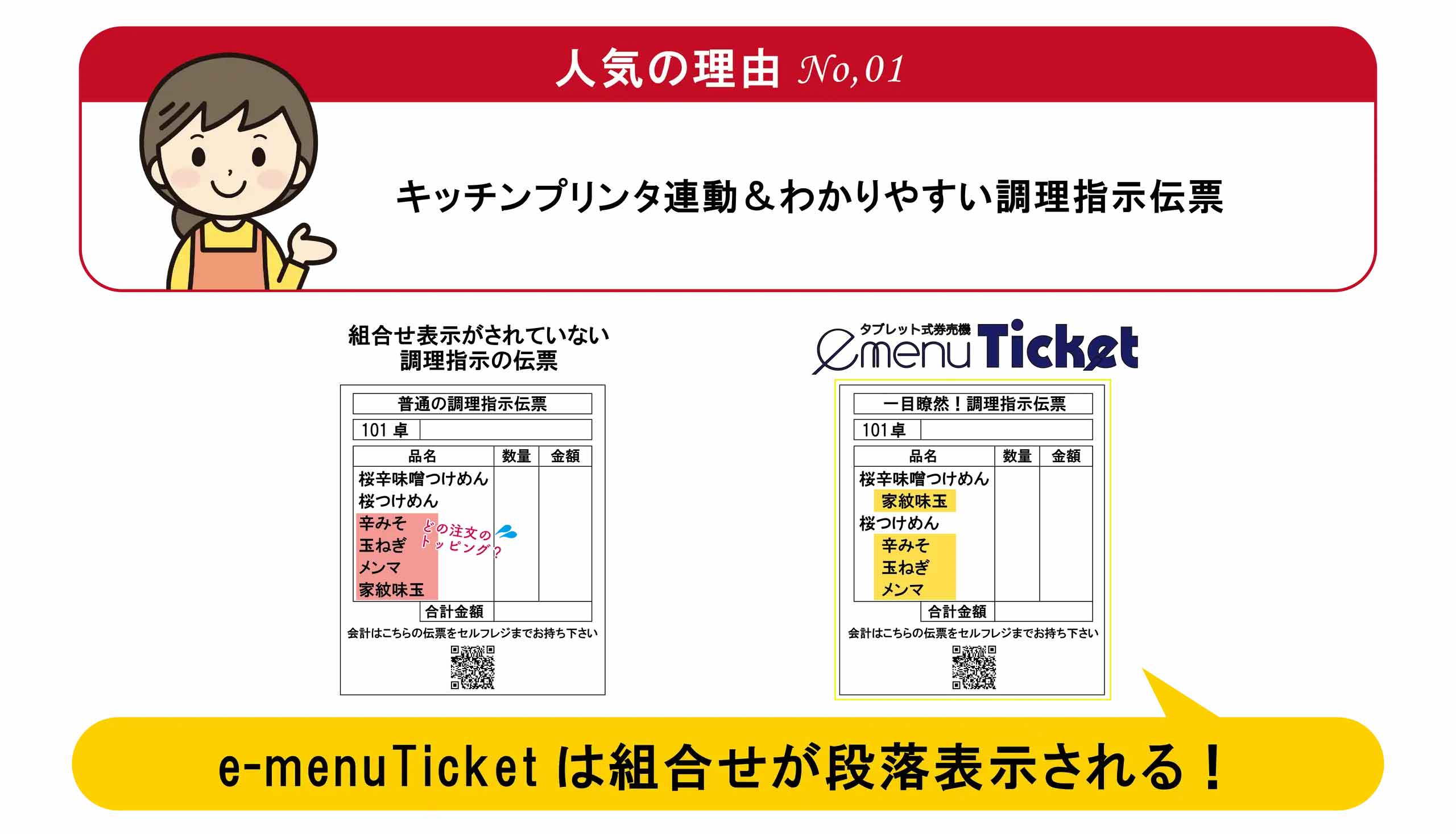 セルフ会計＆セルフオーダー券売機「emenuTicket」が選ばれる理由
