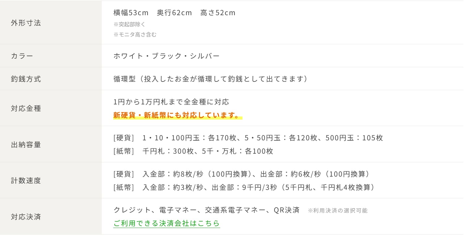 テマサックPro スタンドタイプの仕様