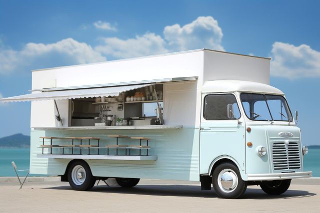 海辺のキッチンカー