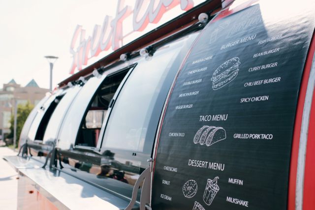 キッチンカーのメニュー