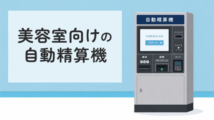 美容室向けの自動精算機