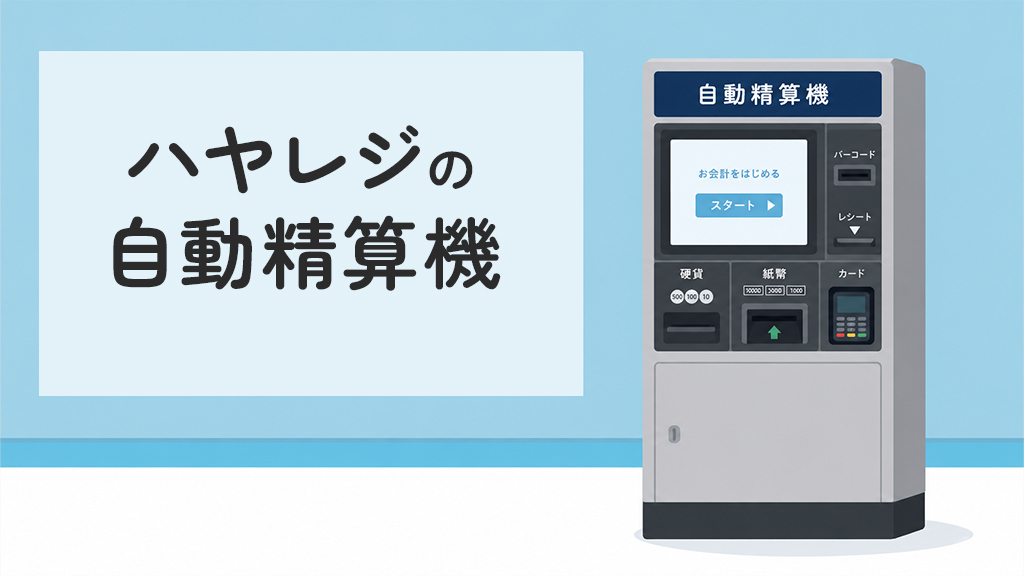 ハヤレジの自動精算機