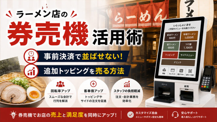 ラーメン店の券売機活用術