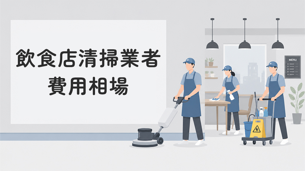 飲食店清掃業者の費用相場