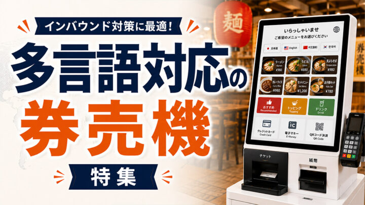 多言語対応の券売機