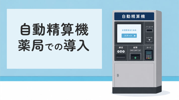 薬局の自動精算機