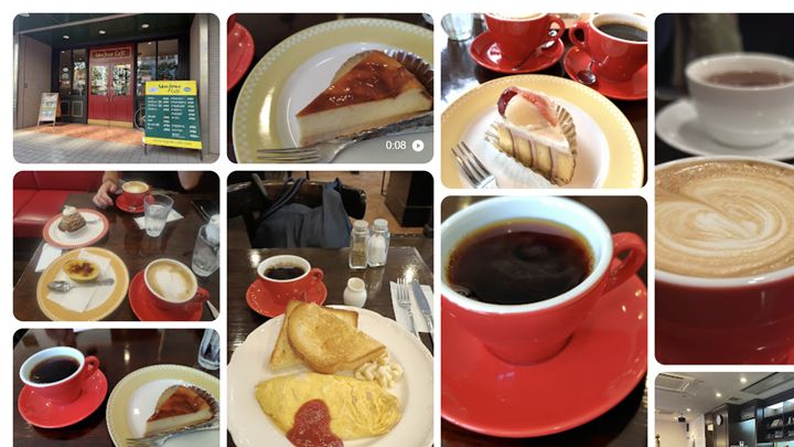 カフェのメニュー