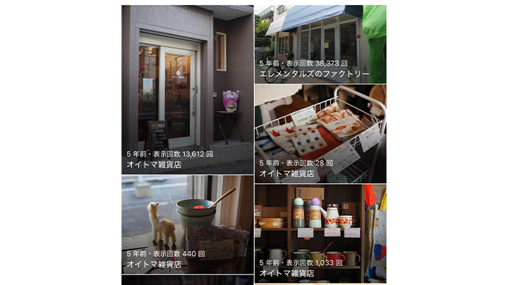 画像の表示回数