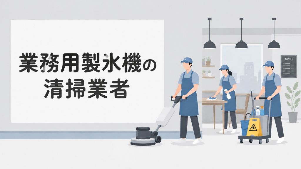 業務用製氷機の清掃業者