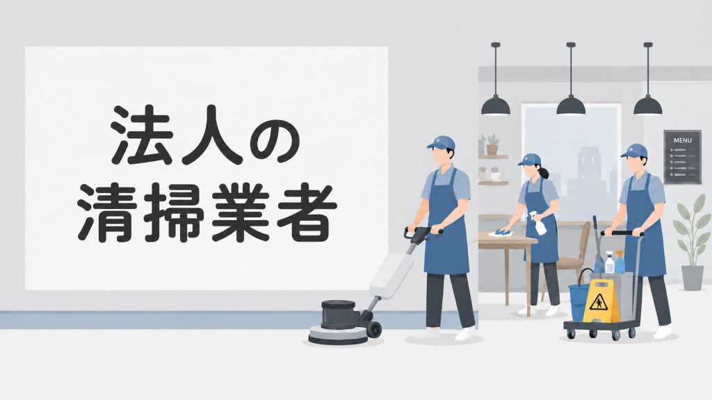 法人の清掃業者