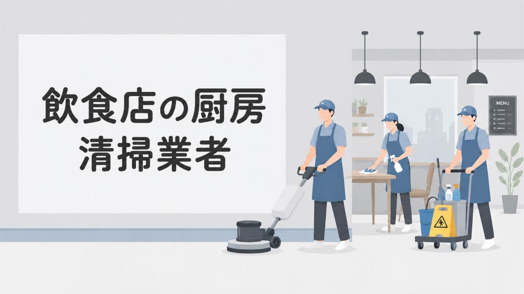 飲食店の厨房清掃業者